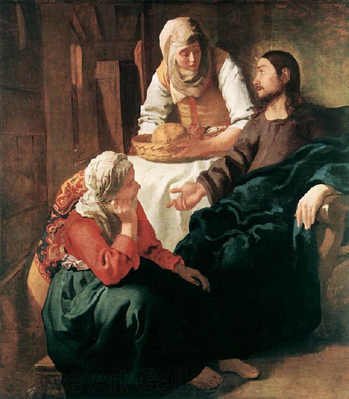 Jan Vermeer Christ in the House of Martha and Mary Germany oil painting art
